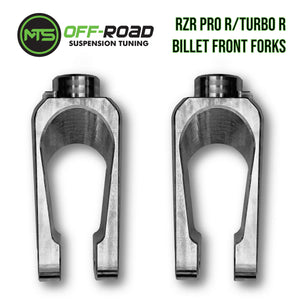 MTS POLARIS RZR PRO R/TURBO R BILLET FRONT SHOCK FORKS - SET OF 2