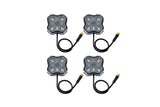 Diode Dynamics Stage Series Universal Rock Light SXS Installer Kit (4-Pack)