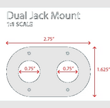 Dual Headset / Helmet Nexus Jack Flush Mount by Rugged Radios