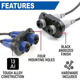 Dual Headset / Helmet Nexus Jack Flush Mount by Rugged Radios