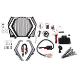 Grill & Fang Lights Kit for 2020+ Kawasaki KRX 1000 by Ryco (for use with street legal & turn signal kits)