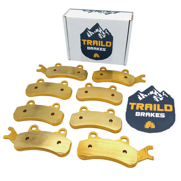 Traild  Can-Am Defender MAX HD7 HD8 HD9 HD10 6x6 & PRO 2017-2024 Front & Rear Brass Brake Pad Set