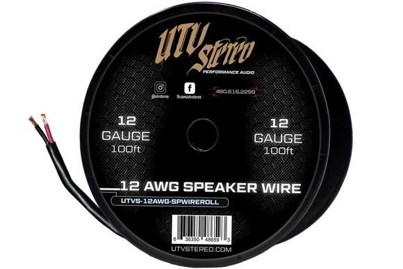 UTV STEREO 12 AWG SPEAKER WIRE ROLL - 100FT