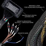 RZR® PRO SERIES RIDE COMMAND FRONT & REAR RCA OUTPUT + SPEAKER WIRE & REMOTE