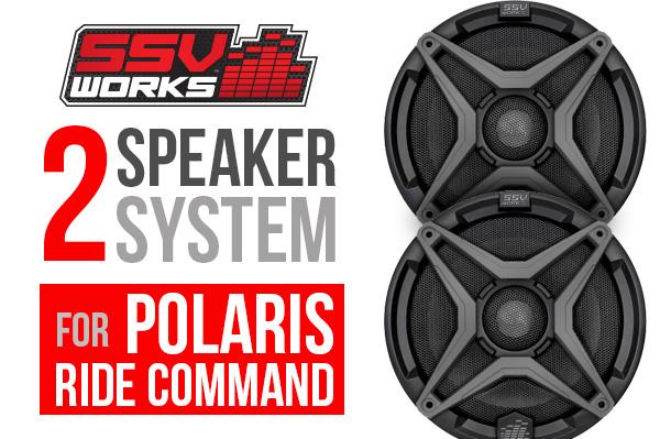 POLARIS RZR XP TURBO S COMPLETE SSV WORKS 2 SPEAKER PLUG-AND-PLAY