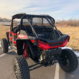 MotoRoof Rear Window Split Back – Polaris RZR XP Turbo S – 2/4 Door – Black